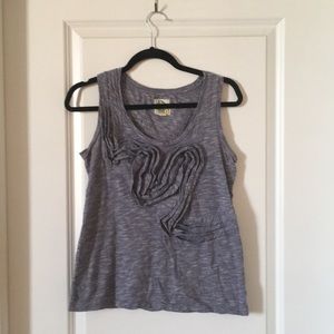 Anthropologie ‘Winding Road’ navy tank sz M